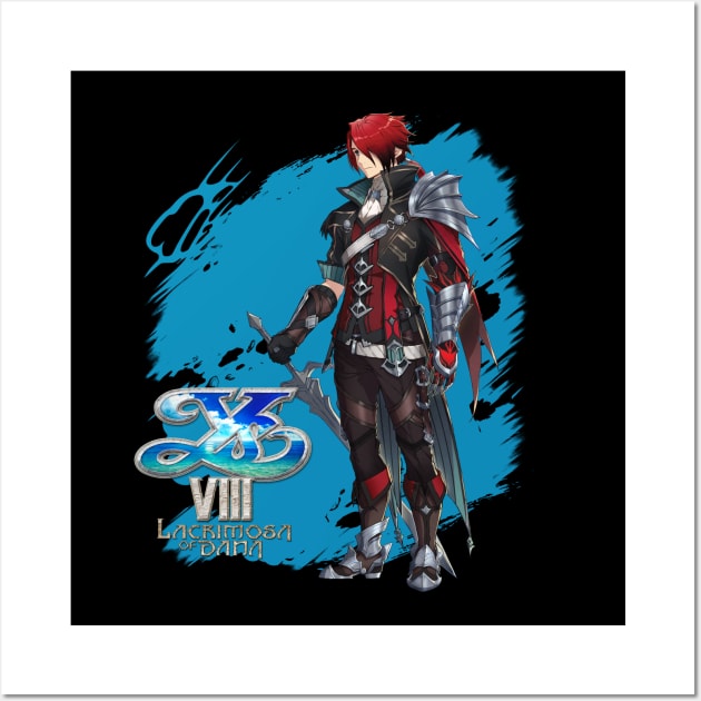 Adol Christins Odyssey - Ys Character Tee Wall Art by WalkTogether